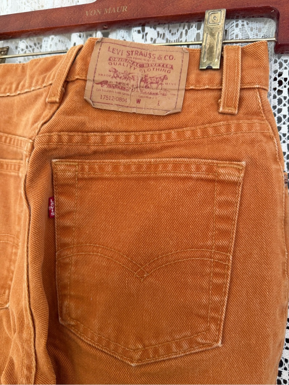Vintage burnt orange levis